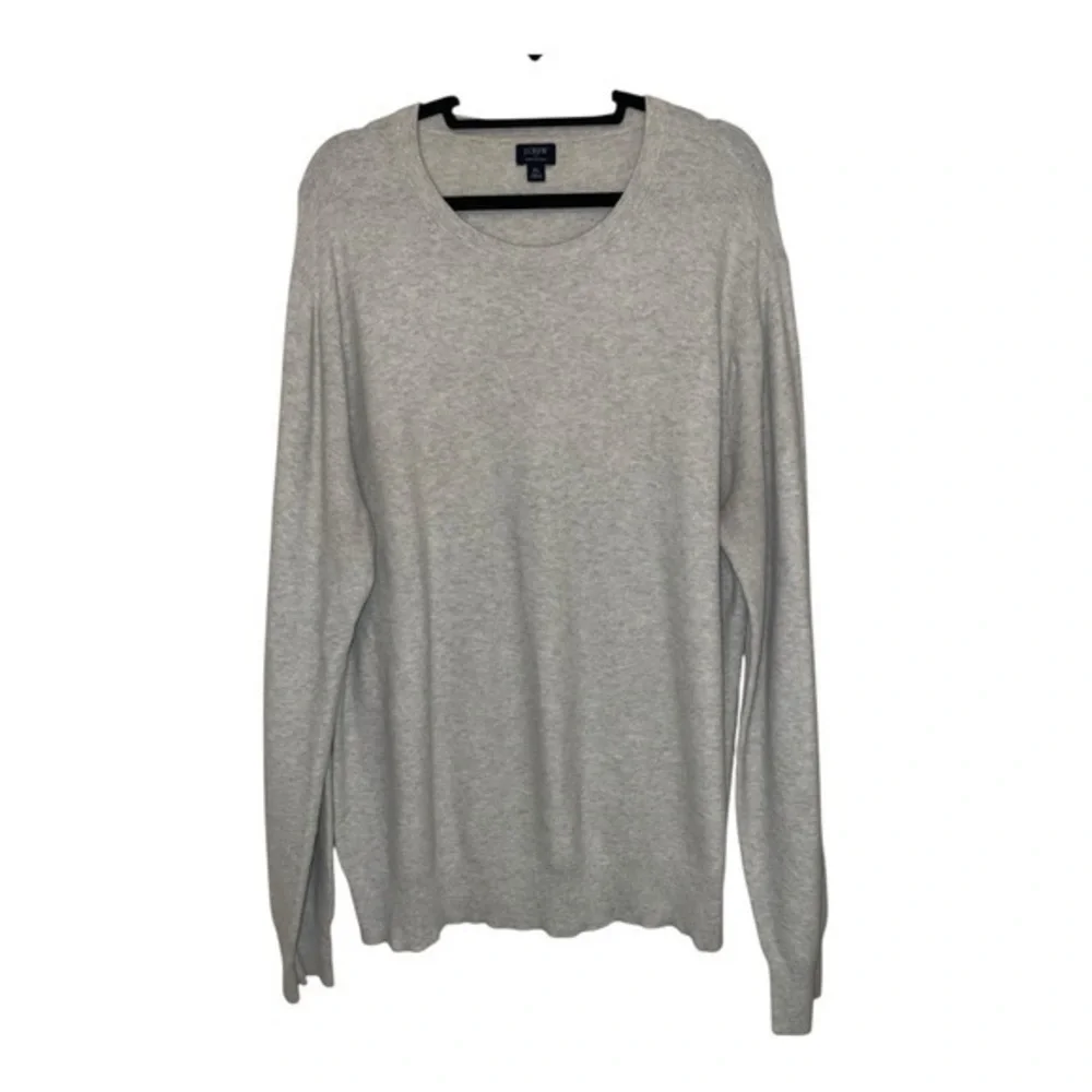 J. Crew Light Gray Crewneck Sweater